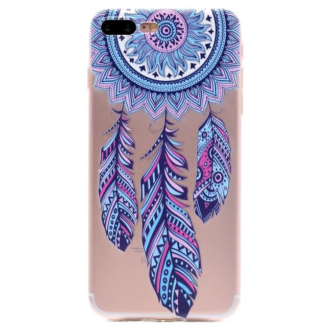 Blue Dreamcatcher Transparent Grippy iPhone 8 PLUS & 7 PLUS Case