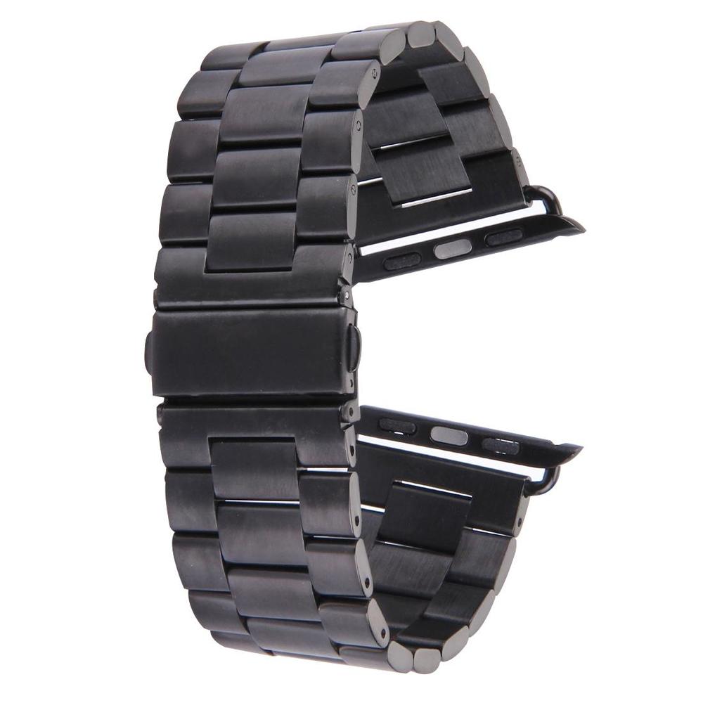 Black For Apple Watch (38mm) Butterfly Stainless Steel Watch Strap