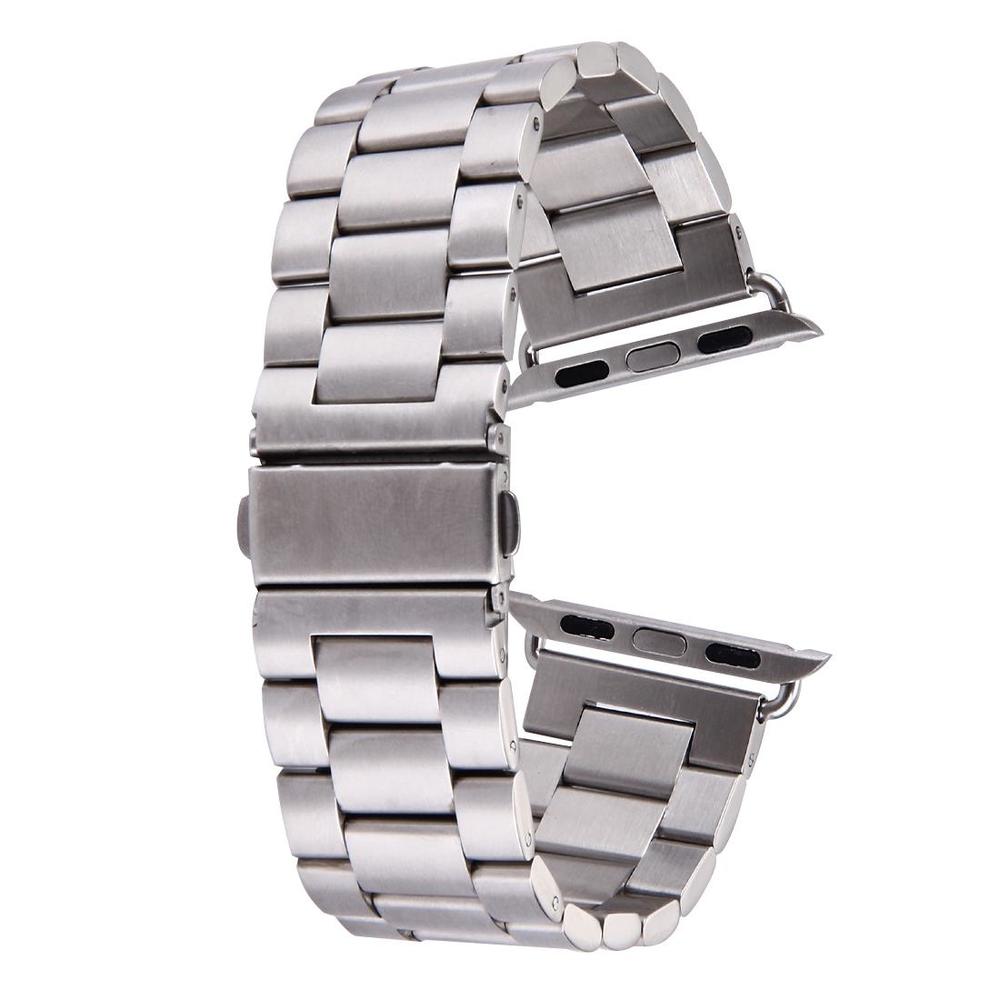 Silver For Apple Watch (38mm) Butterfly Stainless Steel Watch Strap