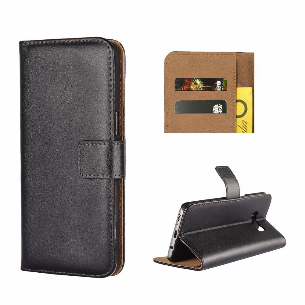 Black Slim Leather Wallet Case