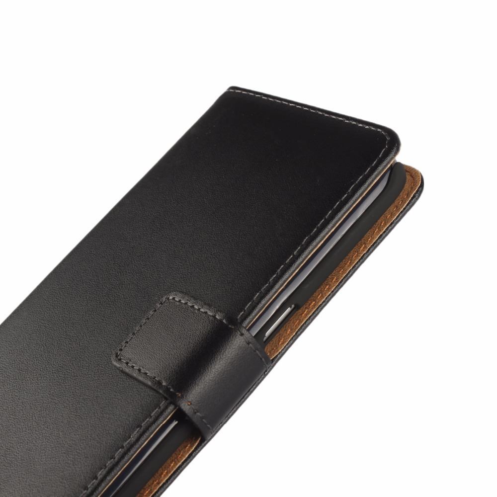 Black Slim Leather Wallet Case