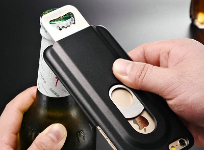 Black Bottle Opener iPhone 6 & 6S Case