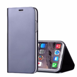 Black Electroplating Mirror Flip Leather iPhone 8 Case