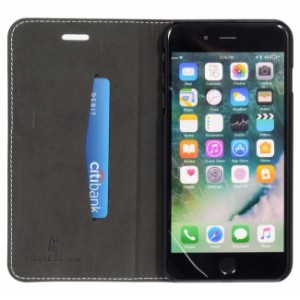 Black Fierre Shann Buckle Leather Wallet iPhone 7 PLUS Case