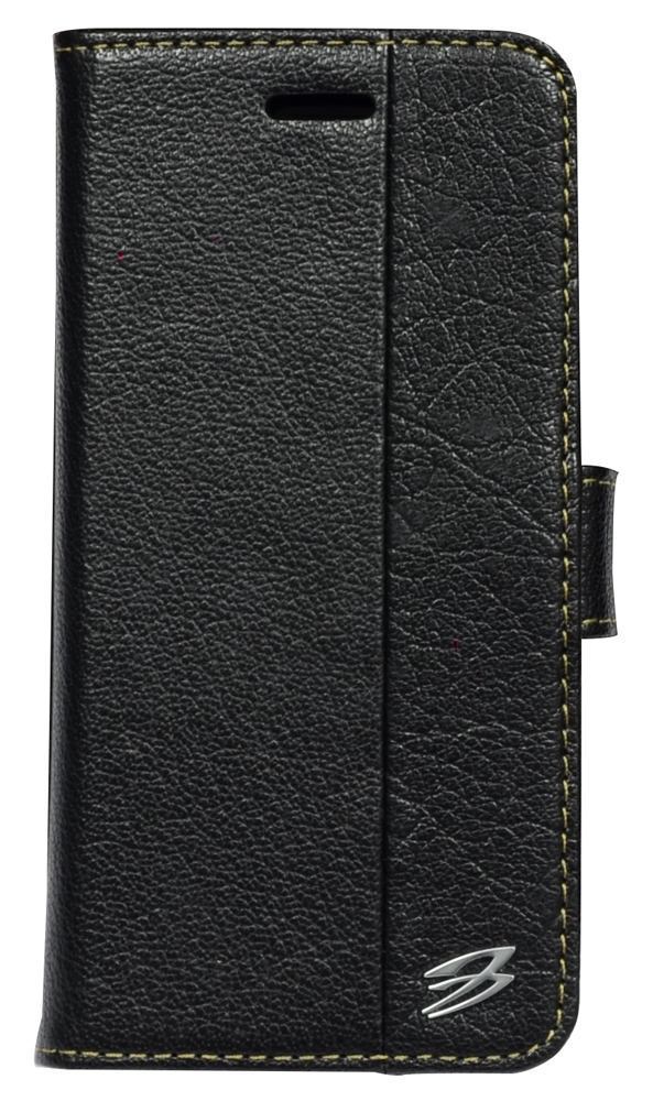 Black Fierre Shann Genuine Cowhide Leather Wallet iPhone 8 & 7 Case