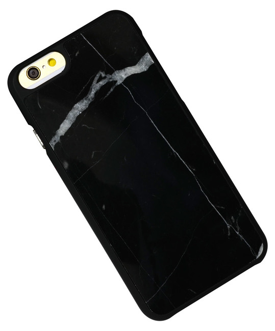 Black Genuine Marble iPhone 6 & 6S Case