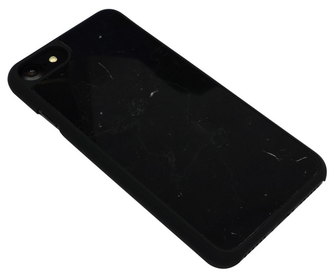 Black Genuine Marble iPhone 7 Case