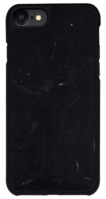 Black Genuine Marble iPhone 7 Case