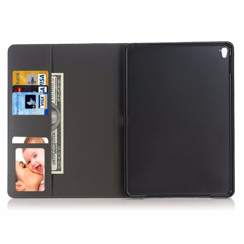 Black Horse Texture Leather iPad Pro 9.7 Inch Wallet Cover