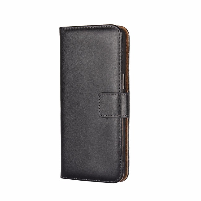 Black Slim Leather Wallet Samsung Galaxy S8 Case