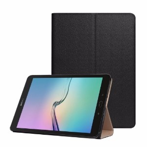 Black Standing Leather Samsung Galaxy Tab S3 Case