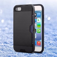 Black Strong Card Slot iPhone 7 Case