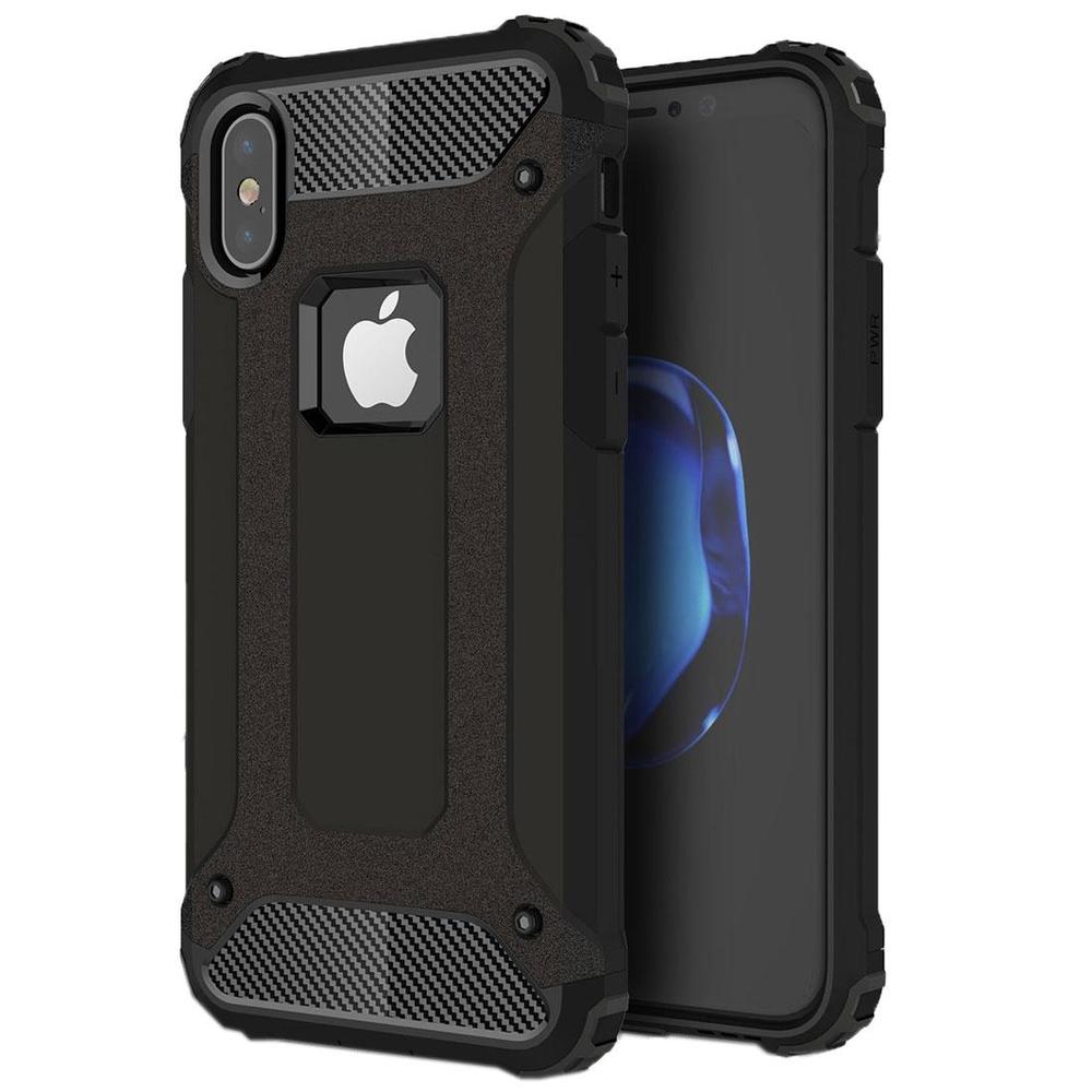 Black Tough Armor iPhone XS & X Case
