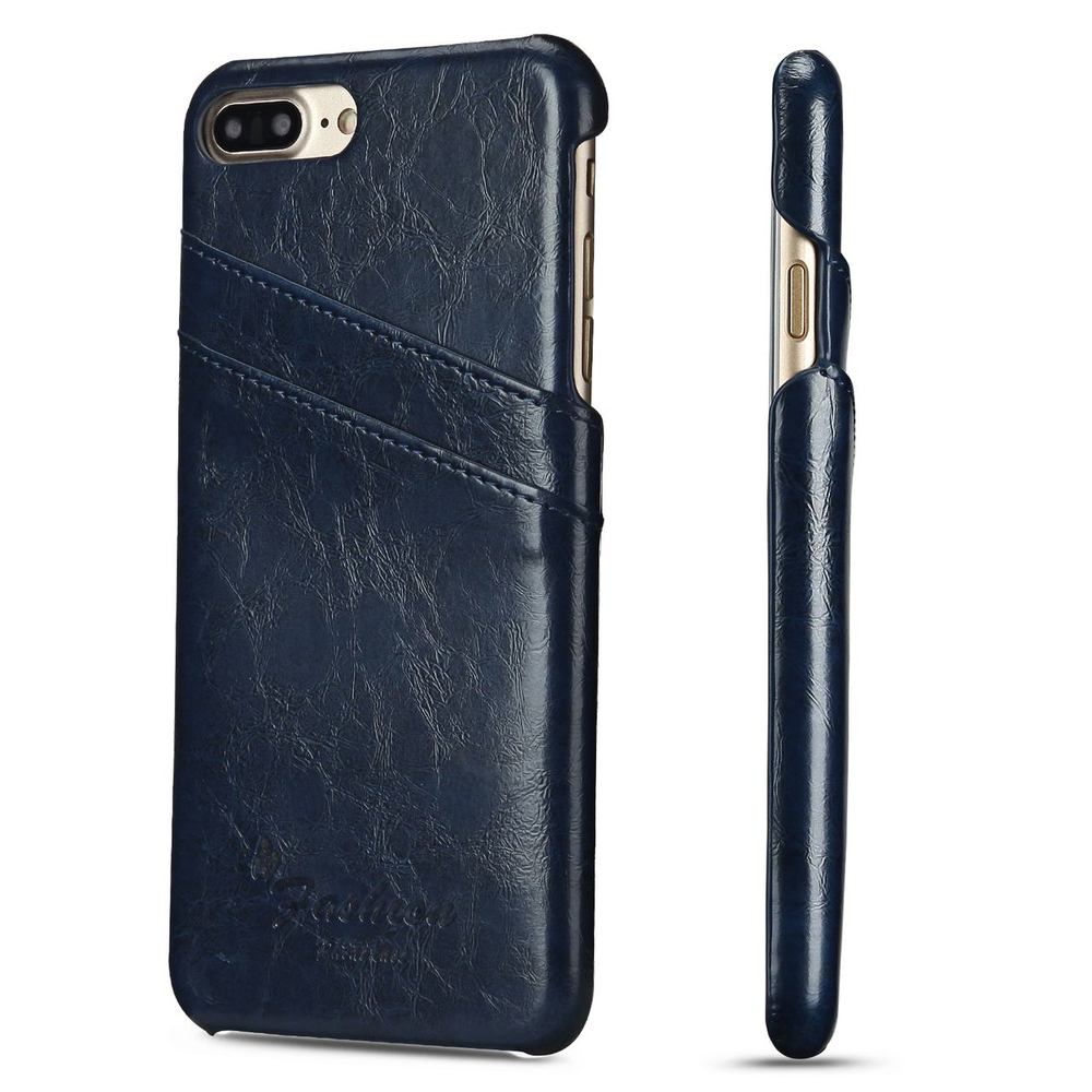 Blue Deluxe Leather iPhone 8 PLUS & 7 PLUS Case
