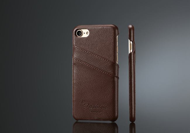 Brown Handmade Genuine Leather Fashion iPhone 8 & 7 Case