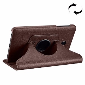 Brown Litchi 360-degree Leather Samsung Galaxy Tab A 8.0 2017 Case