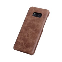 Coffee Elegant Genuine Leather Samsung Galaxy S8 PLUS Case