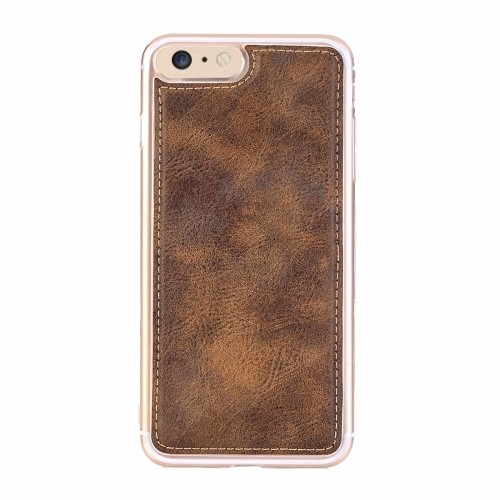Coffee Retro Horse Textured Detachable Leather Wallet iPhone 6 & 6S Case