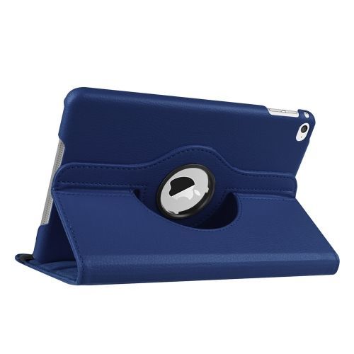Dark Blue Leather iPad Mini 4 Case