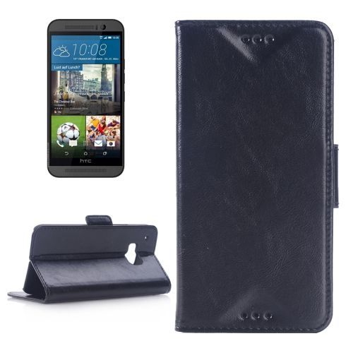 Deluxe Black Leather Wallet HTC One M9