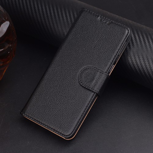 Fashion Black Cowhide Genuine Leather Samsung Galaxy Note 8 Case
