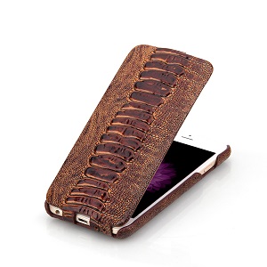 Fierre Shann Flip Amber Genuine Leather iPhone 6 & 6S Case