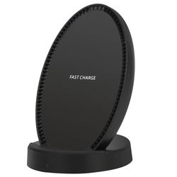 Black Flat Oval Fast Wireless Charger iPhone X, 8/8PLUS, Samsung Galaxy Note 8,S8,S8PLUS