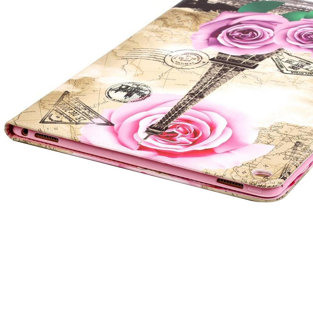 Flowery Eiffel Tower Leather iPad Pro 12.9 Inch Case