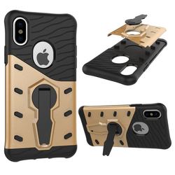 Gold Hybrid Armor iPhone X Case