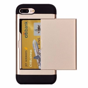 Gold Blade Card Slot iPhone 8 PLUS & 7 PLUS Case