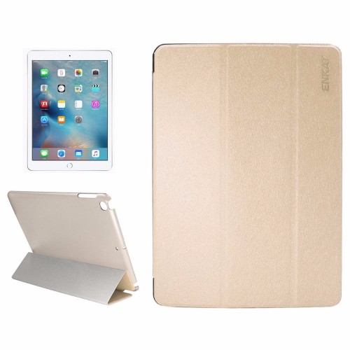 Gold Silk Textured Smart Leather iPad 2017 9.7-inch Case