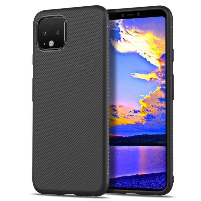 Google Pixel 4 Case Slim Stripe Texture Back Cover