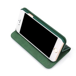 Green Fierre Shann Crocodile Genuine Cow Leather Wallet iPhone 6 & 6S Case