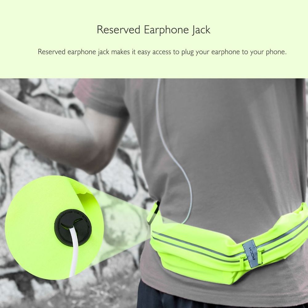 Green Sweat-proof Sports Universal Waist Bag