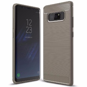 Grey Carbon Fiber Texture Armor Samsung Galaxy Note 8 Case