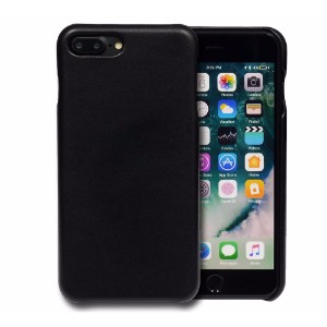 iCoverLover Black Slim Genuine Sheep Leather iPhone 8 PLUS & 7 PLUS Case