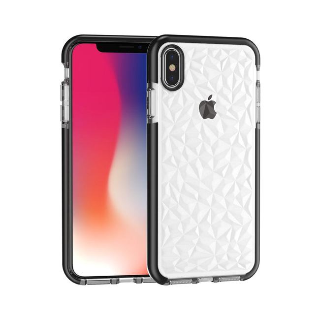 Black Diamond Textured TPU iPhone XS MAX Case