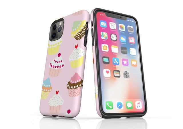 iPhone 11 Pro Max, 11 Pro, 11, XS Max, XS/X, XR, 8/7/6 Plus, SE/5S/5 Case, Protective Back Cover, Cupcakes