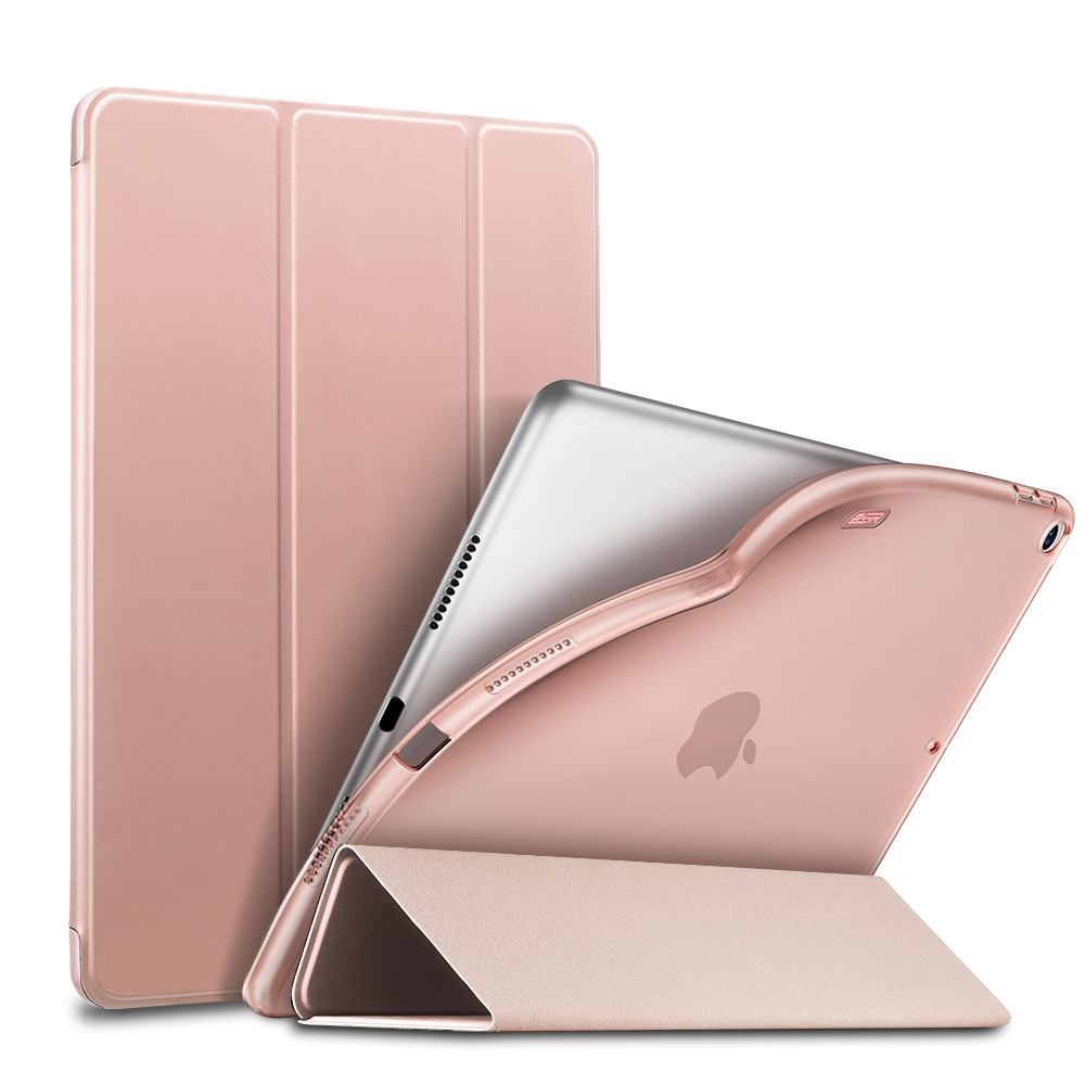 iPad Air 3 (2019) Case Rose Gold Slim Fit PU Leather + Soft TPU Folio Cover with Sleep/Wake Function, 3-fold Stand