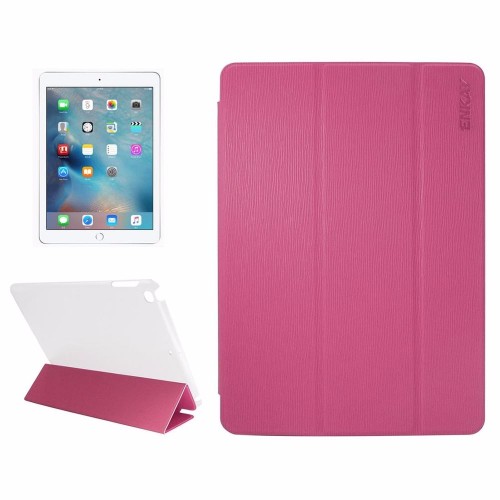 Magenta Toothpick Textured Smart Leather iPad 2017 9.7-inch Case