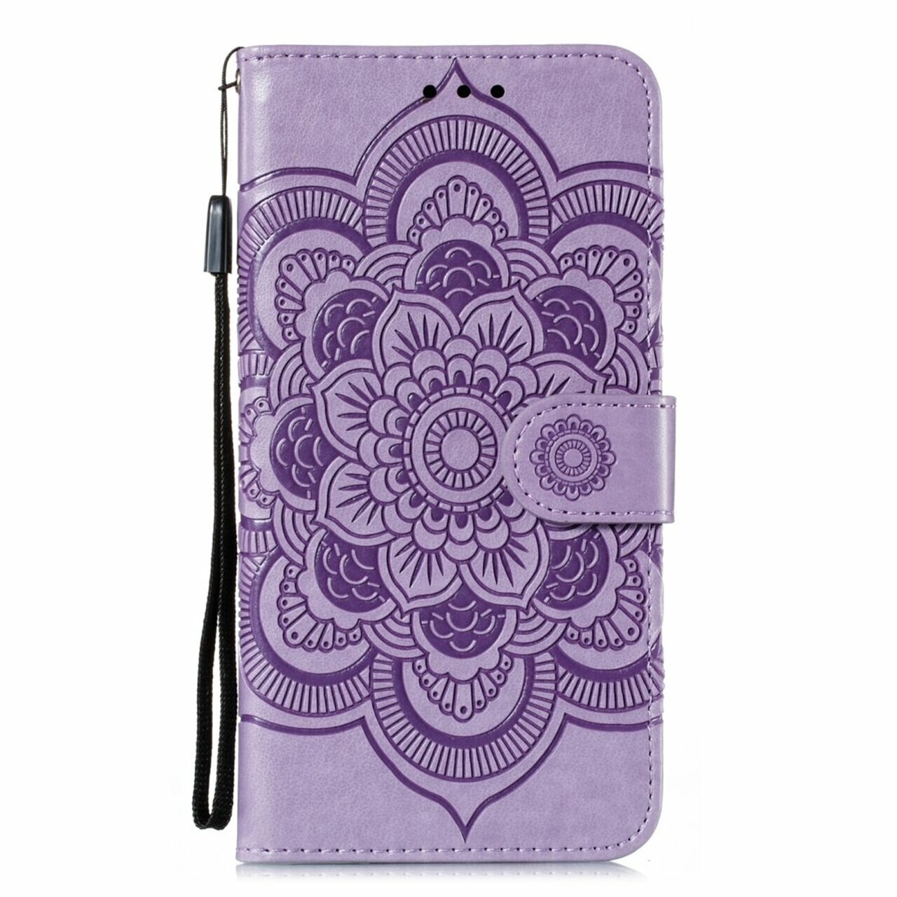 Mandala Embossed Wallet Phone Case | iCoverLover