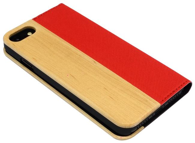 Maple Red Leather Wood iPhone 8 & 7 Case