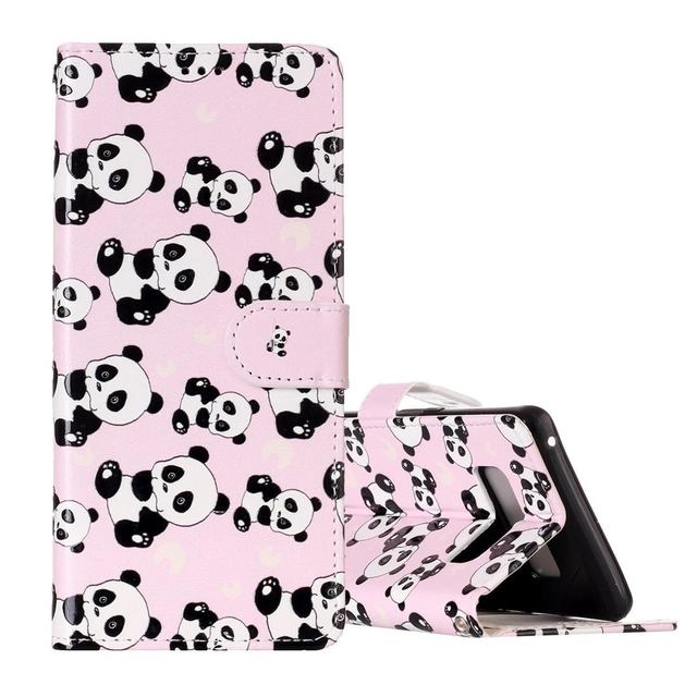 Panda Leather Wallet Samsung Galaxy Note 8 Case