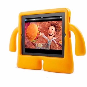 Orange Free-Standing Kid Friendly Foam iPad 2 / 3 / 4 Case