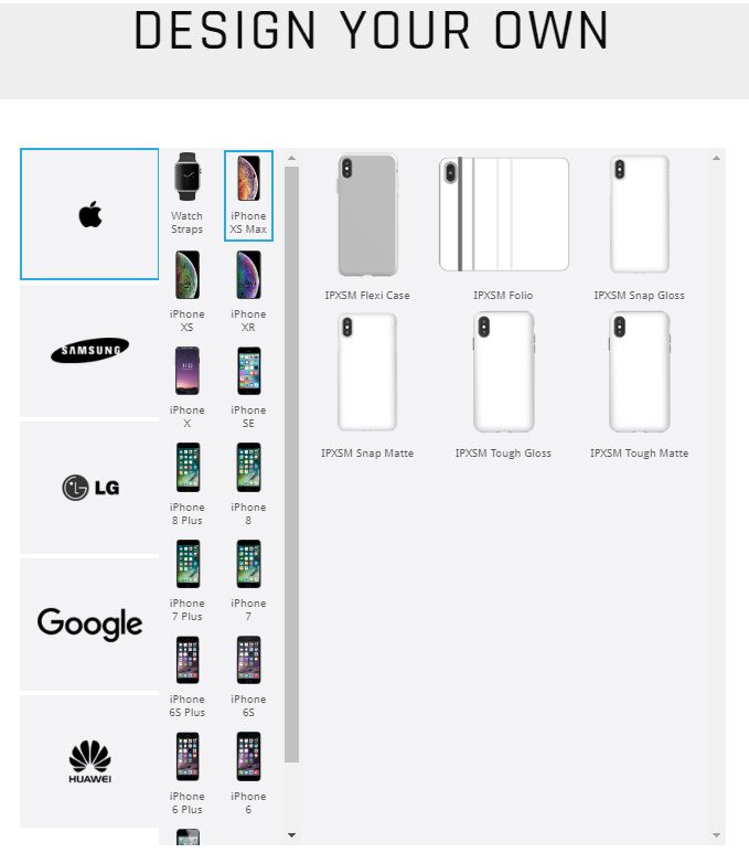 design your own personalised phone case