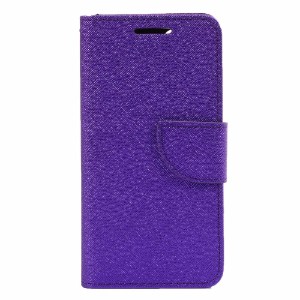 Purple Cross Texture Leather Wallet iPhone 8 & 7 Case