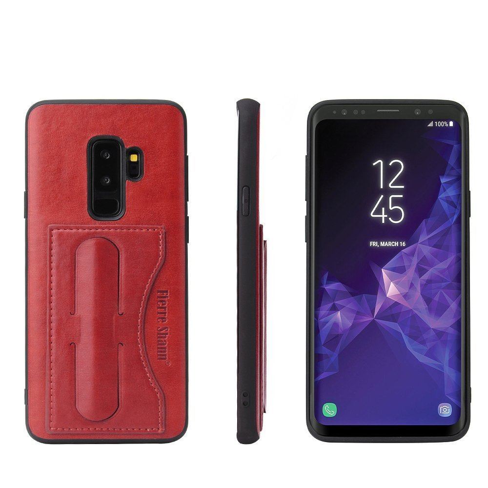 Red Fierre Shann Luxury Leather Samsung Galaxy S9 PLUS Case