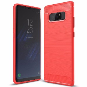 Red Carbon Fiber Texture Armor Samsung Galaxy Note 8 Case