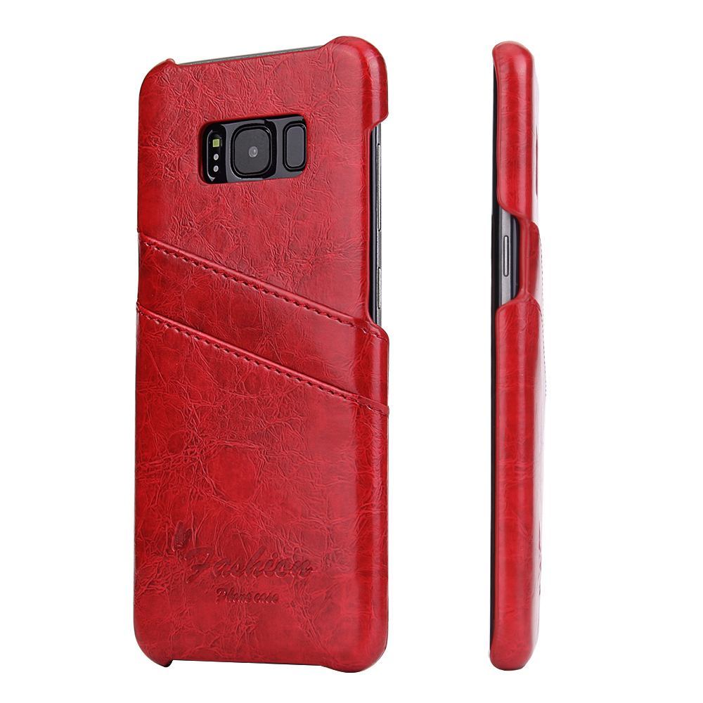 Red Deluxe Leather Samsung Galaxy S8 Case