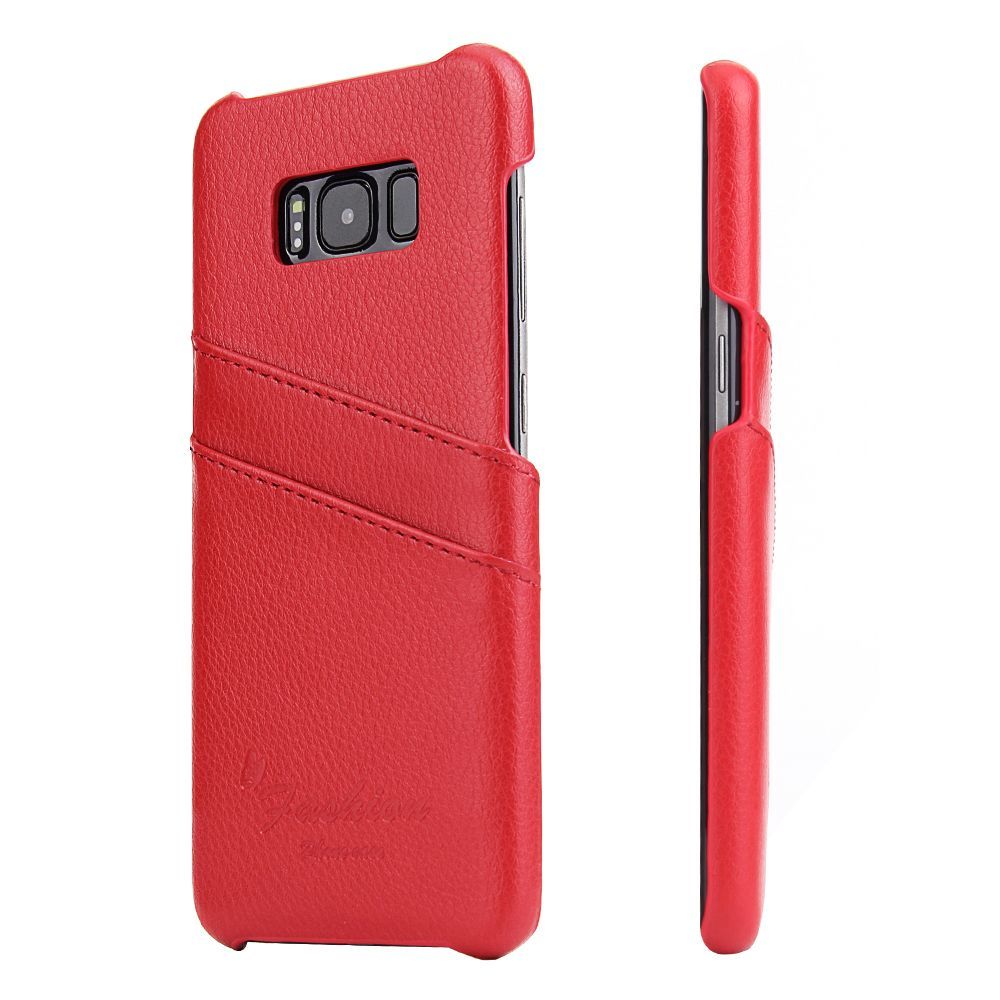 Red Handmade Genuine Leather Fashion Samsung Galaxy S8 Case